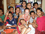 Amanda with Children